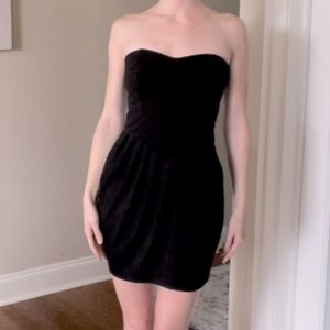 Forever 21 semi formal black mini dress